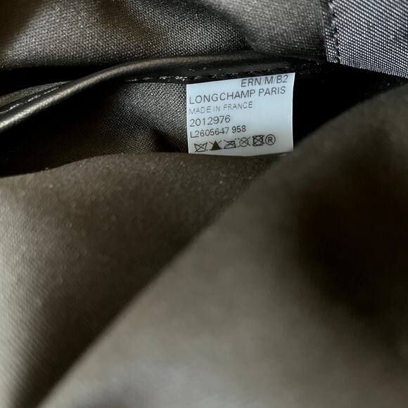 Longchamp Medium Tote Bag Purple Geometric Pattern - Picture 5 of 6